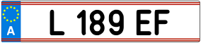 Trailer License Plate